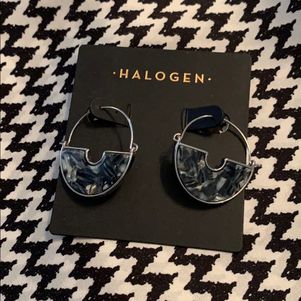 Silver and black/grey Nordstrom earrings